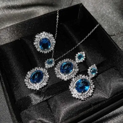 Cubic Zirconia Romantic Jewelry Set